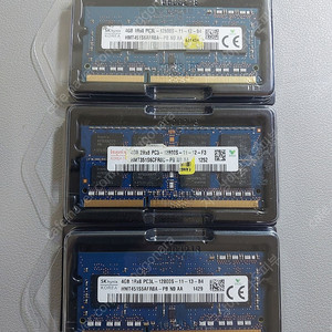 노트북 메모리 램 DDR3 4GB x3장 일괄판매