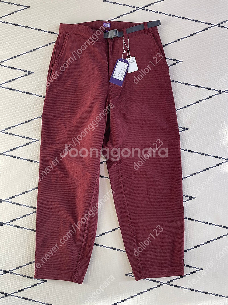 노스페이스 퍼플라벨 코듀로이 와이드 테이퍼드 팬츠 (버건디/30)--0