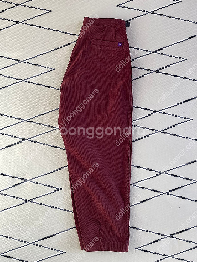 노스페이스 퍼플라벨 코듀로이 와이드 테이퍼드 팬츠 (버건디/30)--1