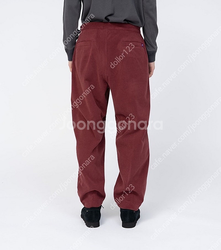 노스페이스 퍼플라벨 코듀로이 와이드 테이퍼드 팬츠 (버건디/30)--5