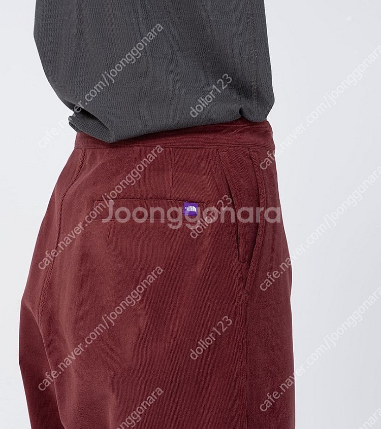 노스페이스 퍼플라벨 코듀로이 와이드 테이퍼드 팬츠 (버건디/30)--7