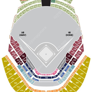 [8월 28일(목) KBO 키움 vs 한화] 3루 3~4층 외야일반석 4연석 양도