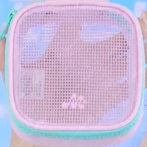 마몽드 핑크 메쉬 파우치, 민초몬 키링 5000원
