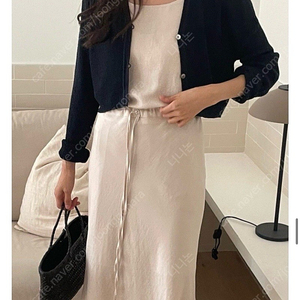 드온도 린넨 볼레로 가디건 니트