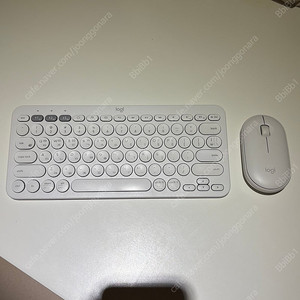 로지텍 키보드 마우스 세트 K380+Pebble 화이트