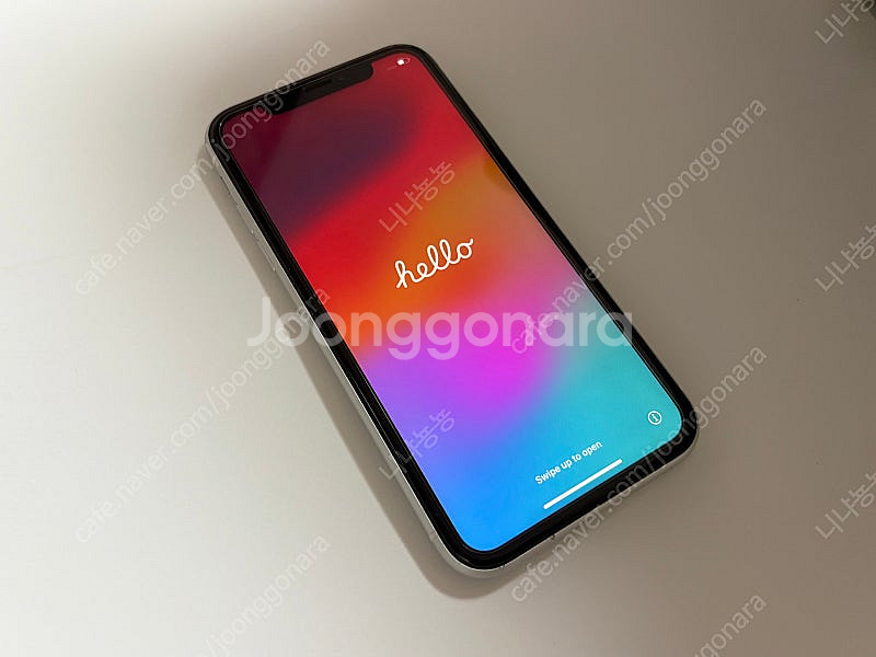 아이폰xr 64기가 화이트 무음 배터리93%--1