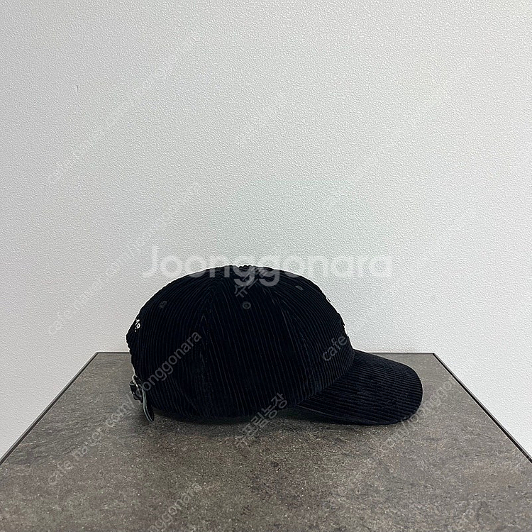 슈프림 코듀로이 블랙 에스로고 S로고 볼캡 모자--2