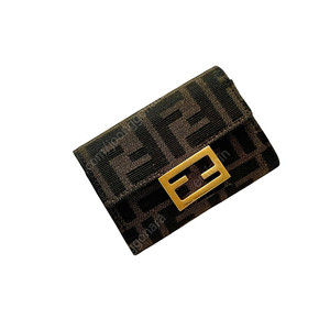 펜디 바게트 카드 홀더 펜디 바케트 자카드 FF 모티프 펜디 카드지갑 / Fendi Baguette Jacquard FF Motif Calfskin Card Holder