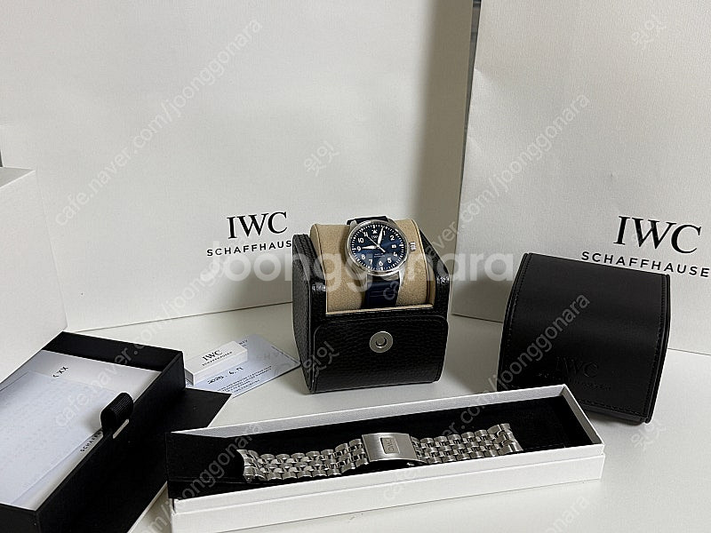 IWC 마크20 청판 브레이슬릿 (+ 러버밴드, 핀버클...--0
