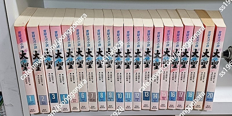 대망 1~20권 전20권 중앙출판사 5만원 택포--1
