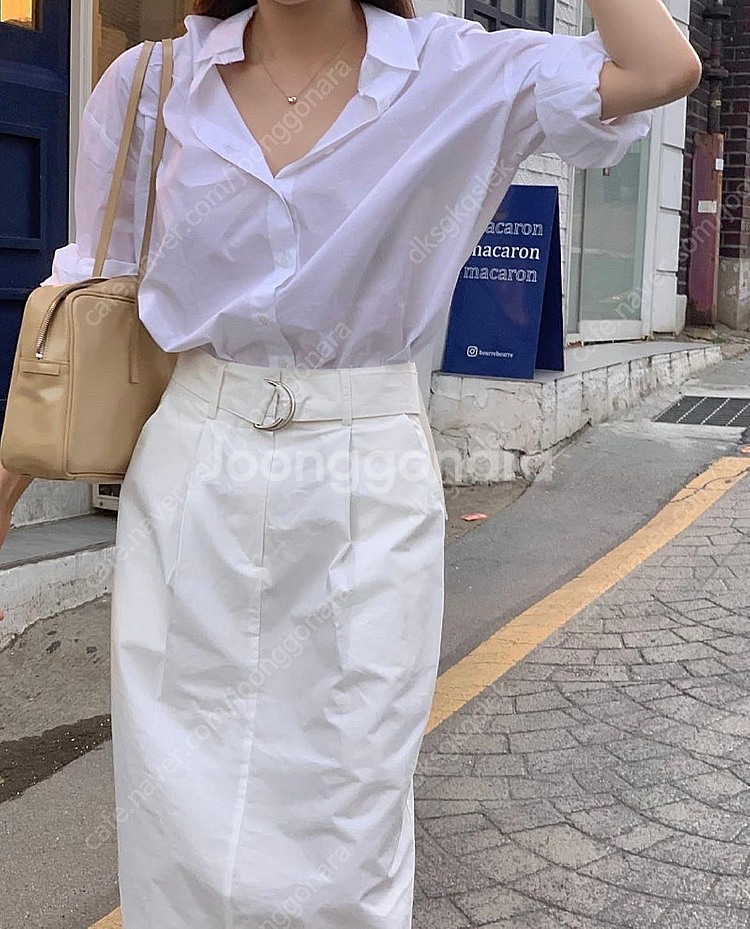 (새상품/m) 스키니피그 라임 스커트 판매--0