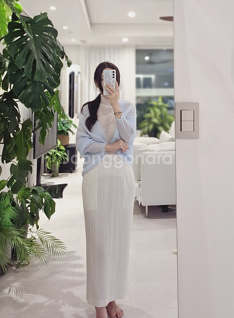 플리츠플리즈 단추 타타미 가디건 이세이미야케--3
