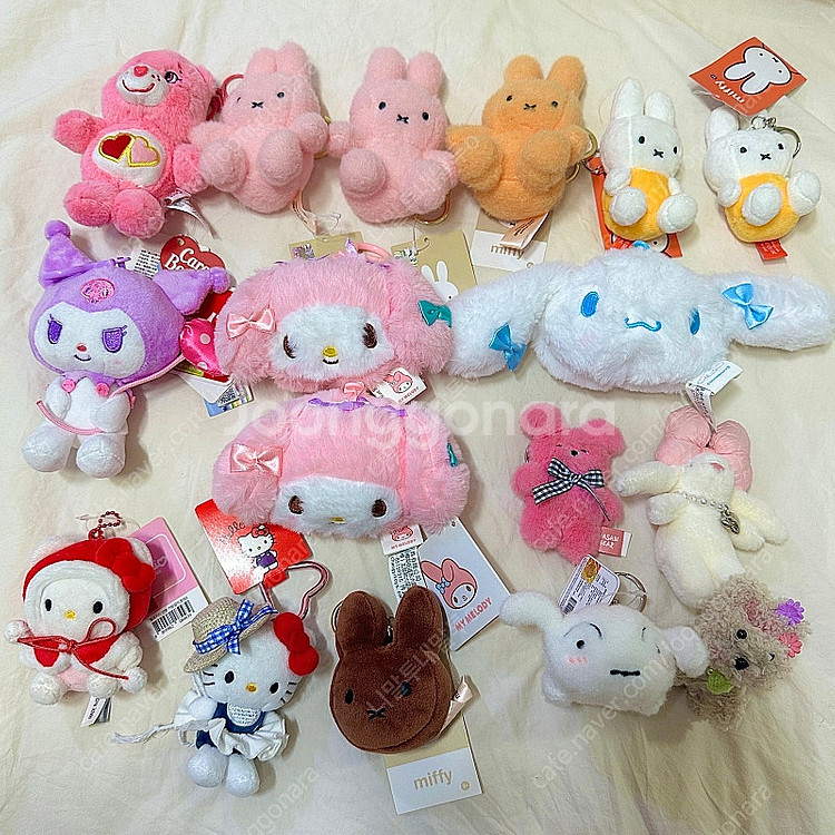인형 키링 (미피 와사비베어 케어베어 쿠로미 마이멜로디...--0