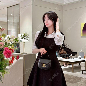 (새상품) 메이윤 제작 스프링 트위드 미니원피스 블랙 M