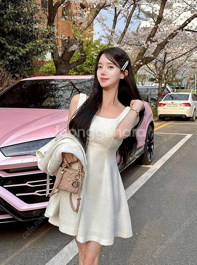 (새상품) 메이윤 제작 스프링 트위드 미니원피스 아이보...--0