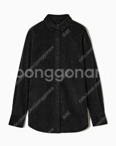 <택있음>코스COS 오버사이즈 코튼 블렌드 코듀로이 셔...--0
