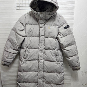 내셔널지오그래픽 롱패딩 그레이 구스다운점퍼 사이즈 S(90)