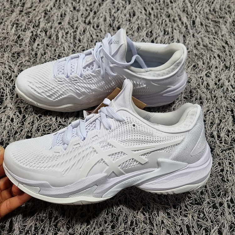 아식스 FF3 노박 올코트 테니스화 화이트 250 새상품--1