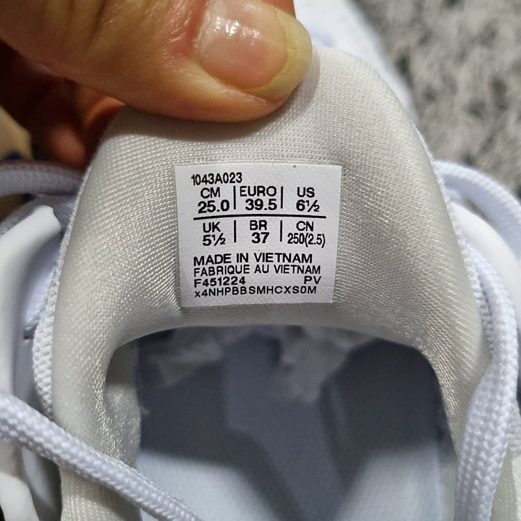 아식스 FF3 노박 올코트 테니스화 화이트 250 새상품--4