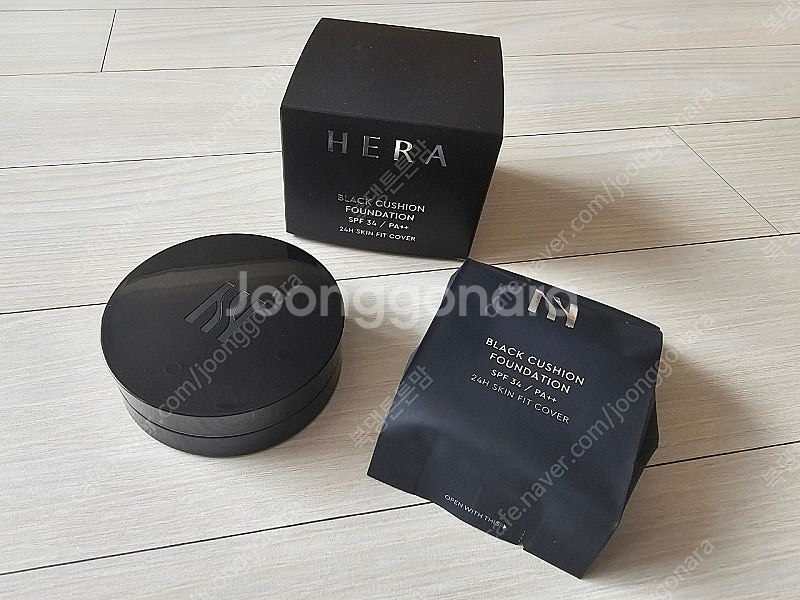 새상품 헤라 new 블랙쿠션 본품+리필 +미니헤라등등--0