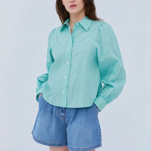 질스튜어트 뉴욕 여성 24SS 스트라이프 블라우스 85