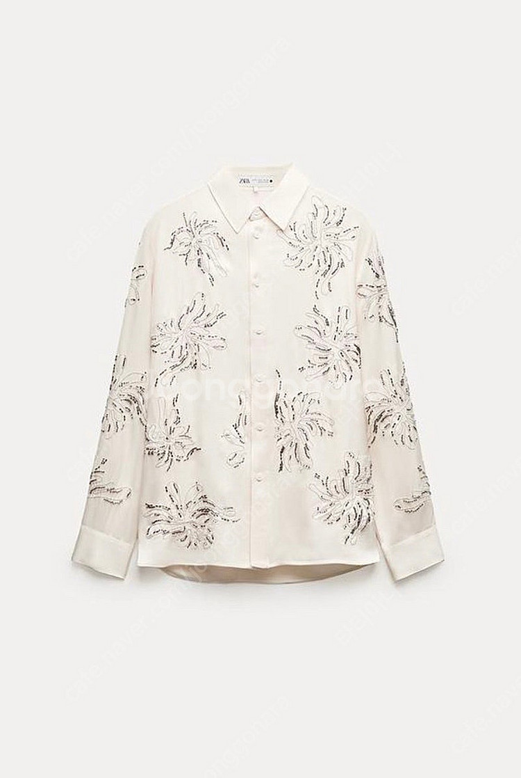 zara 자라 ZW COLLECTION 비즈 자수 셔츠...--2