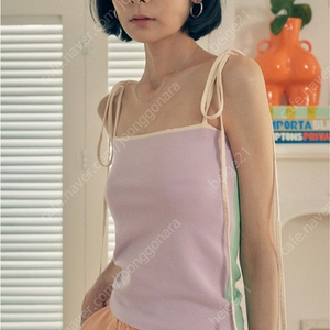 세상예쁜 디자인. 리본포인트 탑나시티. 고급스러운 파스텔양면배색.