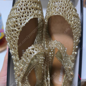 미니멜리사 지그재그 골드 180사이즈 us11 새상품