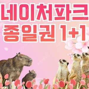 네이처파크 1+1 2인 종일권 판매<바로입장 가능>