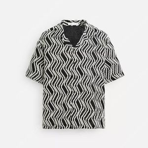[M]새제품 자라 자카드 셔츠 반팔 셔츠 여름 셔츠 프린트 셔츠 (cos h&m 유니클로)