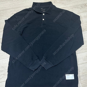 (M) 카키스 피케 L/S 폴로 긴팔 티셔츠 블랙