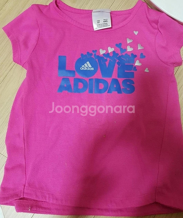 여아 아디다스 상하의세트 4T--0