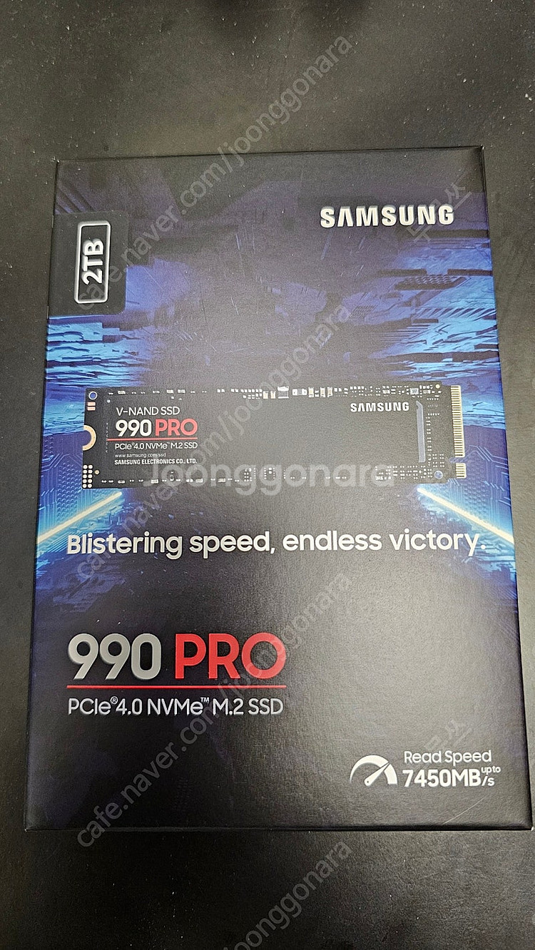 삼성 990 pro ssd 2T 미개봉 택포--0