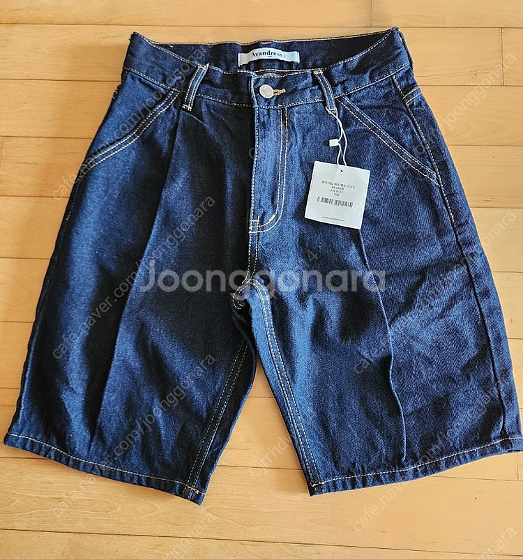 어반드레스 핀턱 데님 반바지 S--0