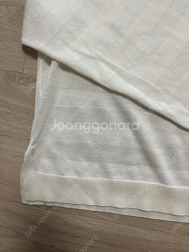 더 캐시미어 25ss 실크 스트라이프 래글런 니트--5