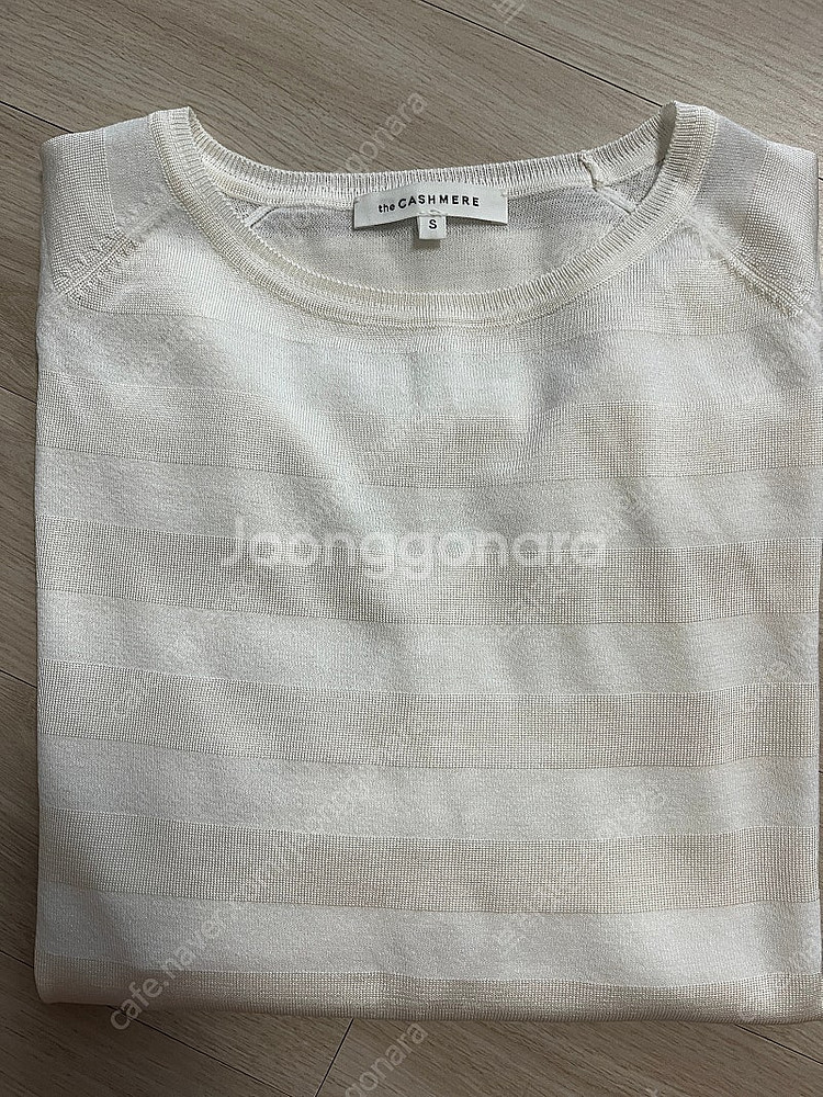 더 캐시미어 25ss 실크 스트라이프 래글런 니트--7