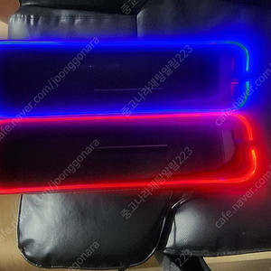 자동차 쿠션,시트 옆 led 보관함