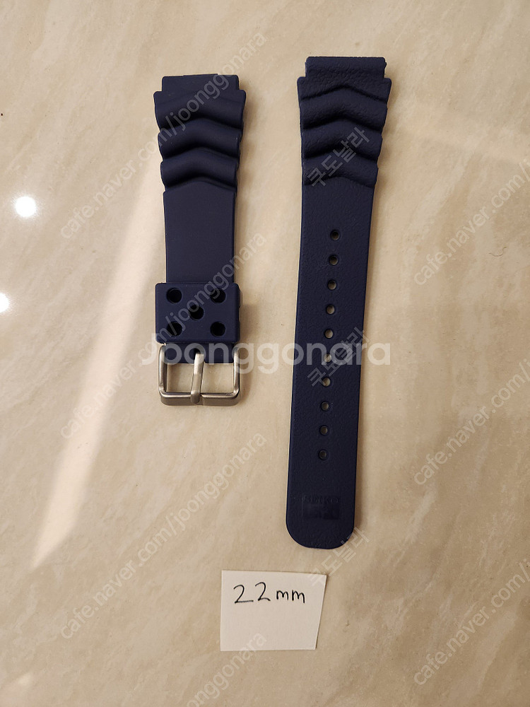 22mm 20mm 시계 스트랩 밴드 가죽 러버 디버클--1
