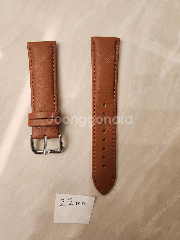 22mm 20mm 시계 스트랩 밴드 가죽 러버 디버클--7