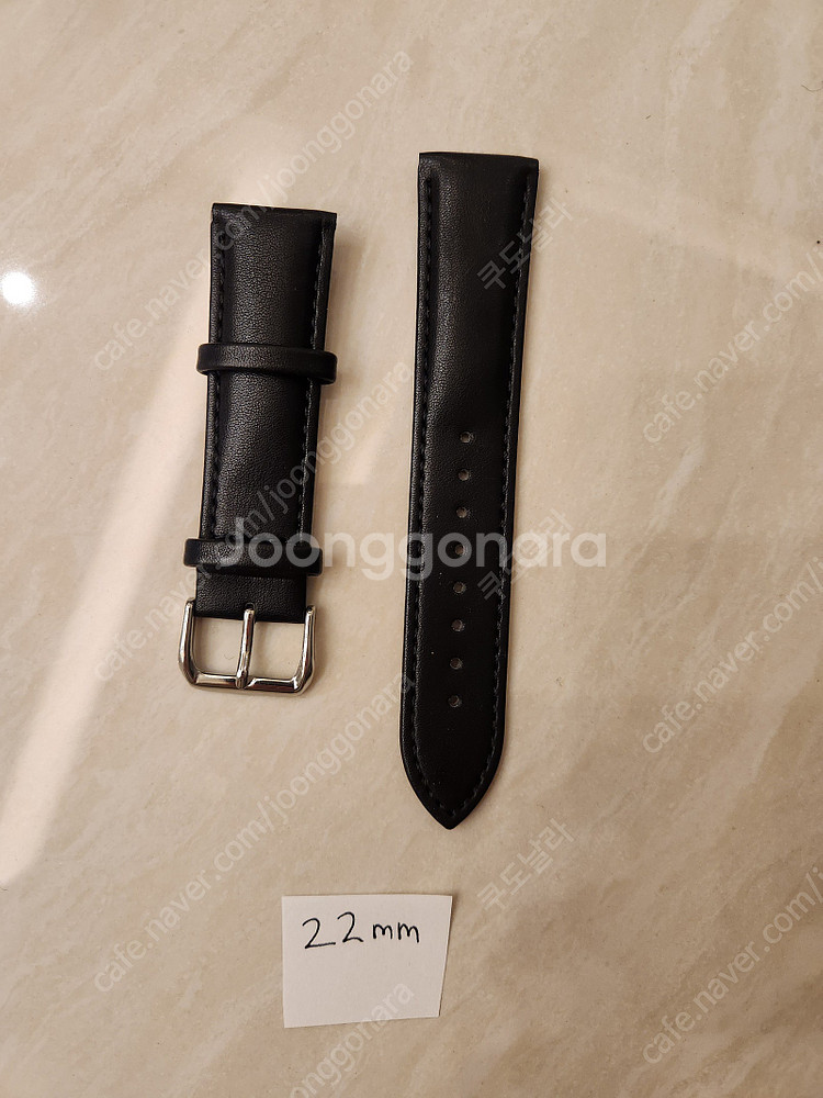 22mm 20mm 시계 스트랩 밴드 가죽 러버 디버클--8