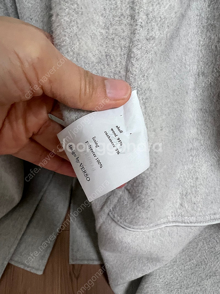 베르소 verso 여성 캐시미어 핸드메이드 코트 프리사...--5