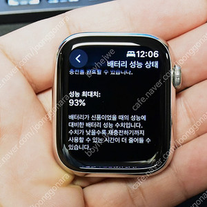 애플워치7 45mm 실버 스테인리스스틸 + 정품 밀레니즈루프 세트 판매합니다.