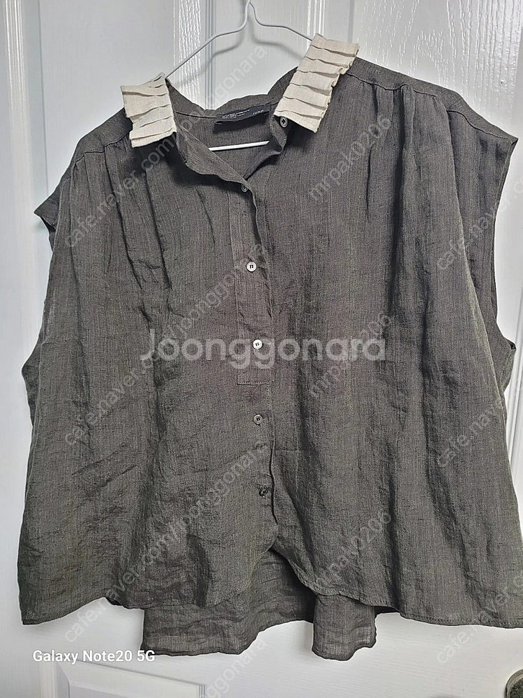 제평주호 린넨 블라우스--1