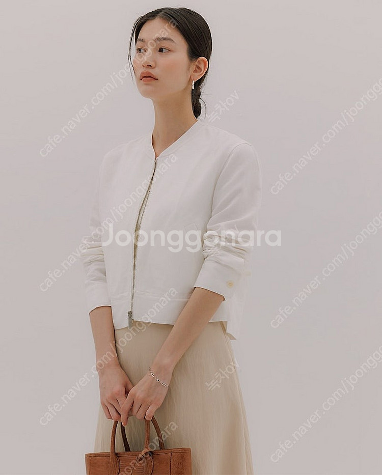 시에 sie 클린 블루종 재킷 24ss 화이트 S 새상...--0