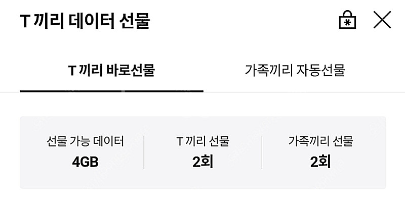 SKT 데이터 2기가 일괄 2200--0