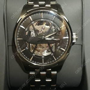 해밀턴 재즈마스터 최신형 스켈레톤 오토 앤트러사이트 거의 새제품