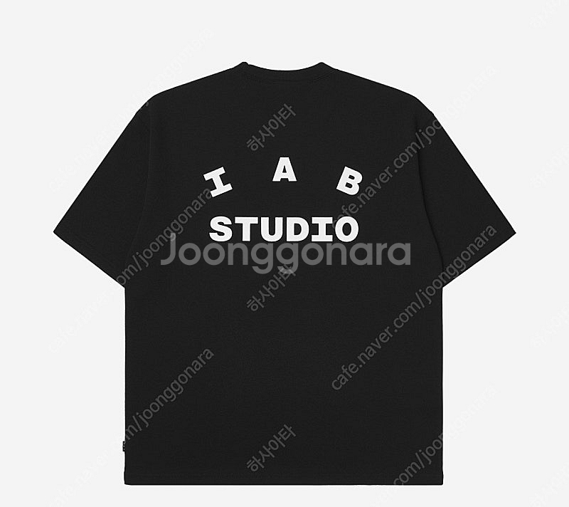 [S,M,L,XL] 아이앱 스튜디오 티셔츠 반팔 블랙 ...--1