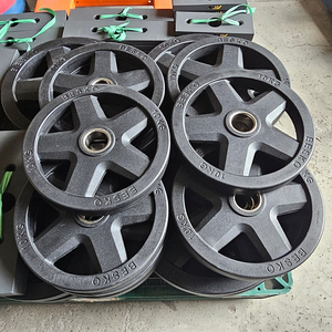 베스코 5구 고무 중량 원판, 10kg 14장, 20kg 8장 총 300kg