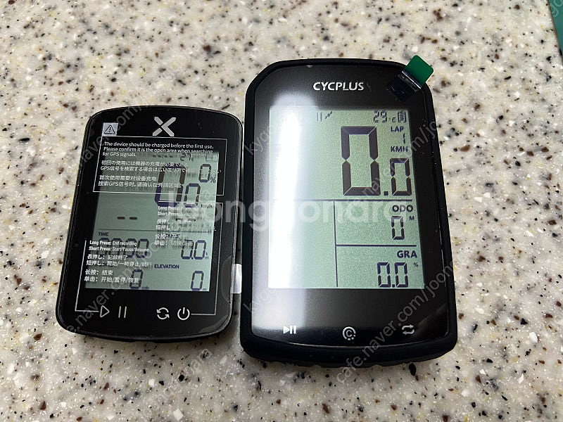 GPS 자전거 대화면 속도계 C타입 충전식 거치대 서비...--0