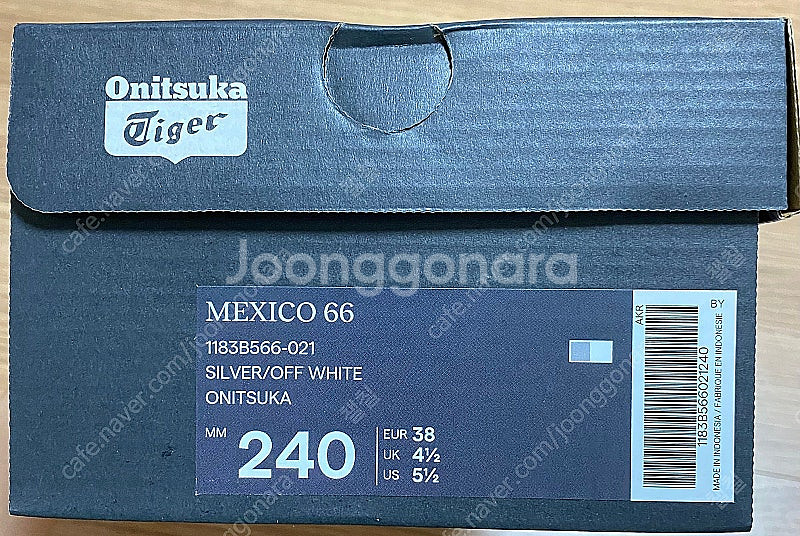 오니츠카타이거 멕시코 66 실버 오프화이트 240 새상...--7